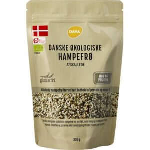 Afskallede Danske hampefrø Økologisk - 300 gram - Dava