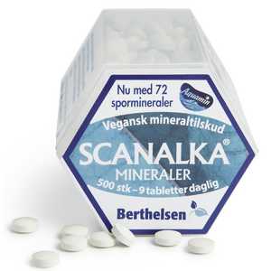 Berthelsen Scanalka Mineraler - 500 tabl.