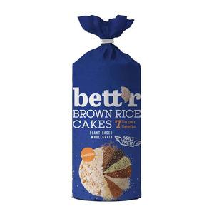 BettÂ´r Brown Rice Cakes 7 super seeds Ø - 120 g.