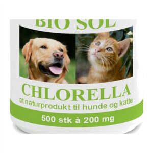 Bio-Sol Chlorella Økologisk til hunde og katte - 500 tabletter - Chlorella - Den Grønne Perle