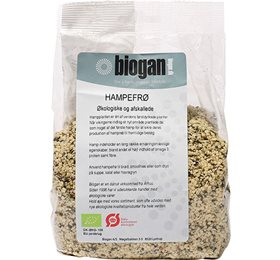 Biogan Hampefrø afskallede Ø - 400g. X