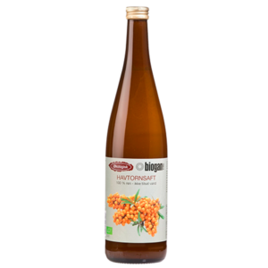 Biogan Havtornsaft 100% Frugt Ø (750 ml)