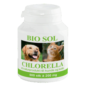 Chlorella Kosttilskud Hund/Kat Ø (500 tabl)