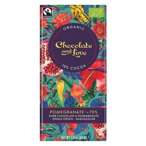 Chocolate and Love Chokolade Pomegranate 70% Ø (80 g)