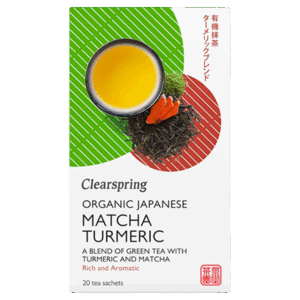 Clearspring Grøn Te M. Gurkemeje & Matcha Ø (20 breve)