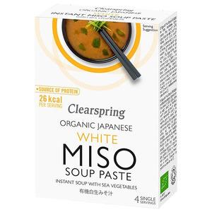 Clearspring Miso Soup Paste hvid m. tang 4x15 g Ø - 60 g