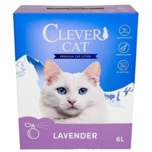 Clever Cat Premium Kattegrus Lavendel 6L