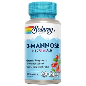 D-Mannose med CranActin - 60 Kapsler - Solaray