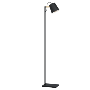EGLO LACEY gulvlampe, sort/brun