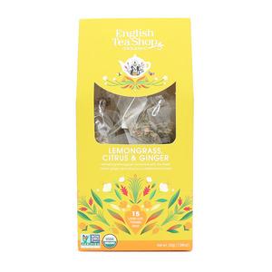 English Tea Shop Lemongrass, Citrus & Ginger Ø - 15 pyramider