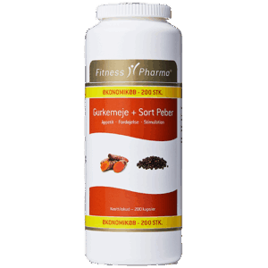 Fitness Pharma Gurkemeje & Sort Peber (200 kap)