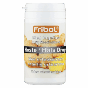 Fribol Hoste/Hals Drops Ingefær (60 g)