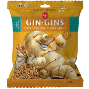 Ginger People Ginger Chews Gin Gins Spicy Turmeric (60 g)