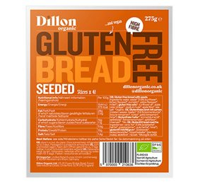 Glutenfrit brød m. frø (skiveskåret) Ø 275G