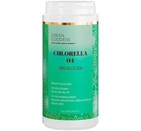 Green Goddess Superfood, Chlorella 04 Ø, 200g.