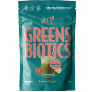 Heey! Greens & Biotics + Probiotics Raspberry Lime (300 g)