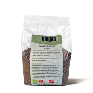 Hørfrø Økologisk - 1 kg - Biogan - DISCOUNT PRIS