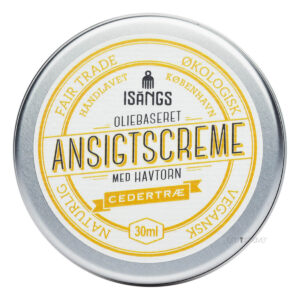 Isangs Ansigtscreme med Havtorn, Cedertræ, 30 ml.