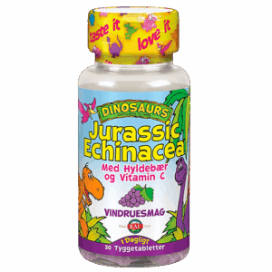Kal DinoSaurs Jurassic Echinacea med hyldebærsmag (30 tyggetabletter)