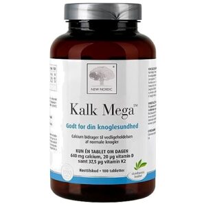 Kalk Mega - 180 Tabletter - New Nordic