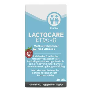 Lactocare Kids + D - 30 tyggetabl.