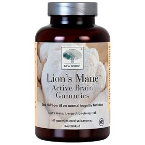 Lions Mane Active Brain Gummies - 60 Gummies - New Nordic