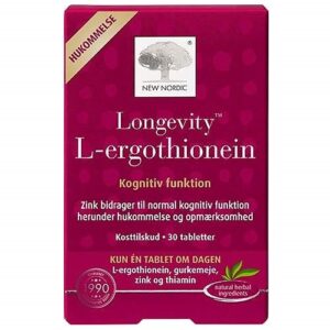 Longevity L-ergothionein - 30 Tabletter - New Nordic