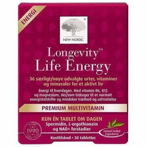 Longevity Life Energy - 30 Tabletter - New Nordic