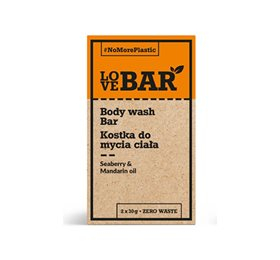 LoveBar Bodywash Bar m. Seaberry & Mandarin olie 60g.
