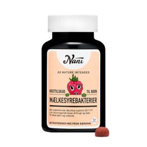 Mælkesyrebakterier - børn - 60 gum - Nani