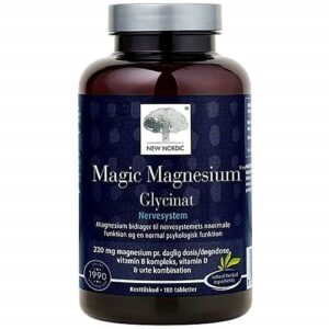 Magic Magnesium Glycinat - 180 Tabletter - New Nordic