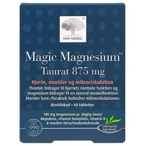 Magic Magnesium Taurat - 60 Tabletter - New Nordic