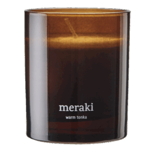 Meraki Duftlys, Warm Tonka, 9,5cm x 8cm