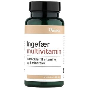 Mezina Ingefær multivitamin - 180 Tabletter - Mezina