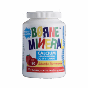 New Nordic Børne Mineral - Calcium & Magnesium - Skovbær 180 tabl.