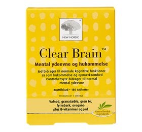 New Nordic Clear Brain (180 tabletter)