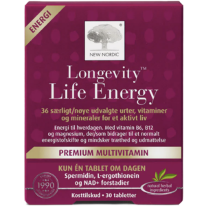 New Nordic Longevity Life Energy 30 tabl.