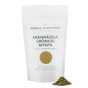 Nordic Superfood Pulver Green Brændenælde, Grønkål, Mynte (80 g)
