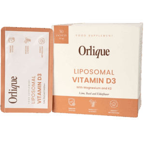 Orlique Liposomal Vitamin D3, K2 & Magnesium (30 breve)