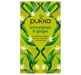 Pukka Te Lemongrass & Ginger Ø, 20 breve