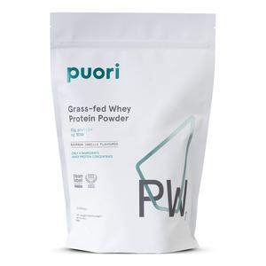 Puori PW1 Græsfodret Whey Proteinpulver med Bourbon Vanilje - 900 g.