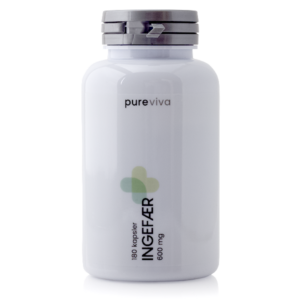 Pureviva Ingefær (600 mg) (180 kaps)