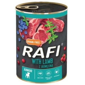 RAFI Lam, blåbær & tranebær 400g. Hvalp (EU)