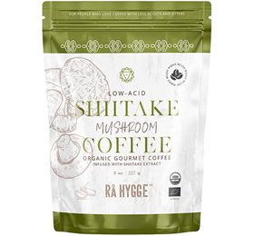 RÅ HYGGE Kaffe m. Shiitake svampeekstrakt- hele bønner Ø • 227 g. X
