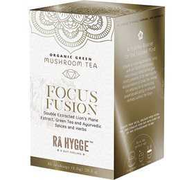 Rå Hygge Focus Fusion - Lion´s Mane Green Tea Ø, 16br.