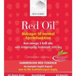 Red Oil omega-3 krill olie, 60kap.