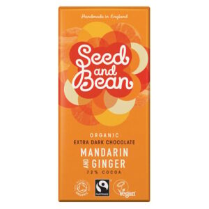 Seed & Bean Dark Chocolate 72% Mandarin & Ginger Ø (75 g)