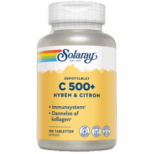 Solaray C500+ Hyben og Citron (180 tabletter)