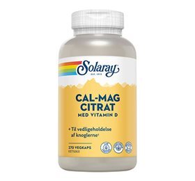 Solaray Cal-Mag Citrat m. D-vit. 270 kap.