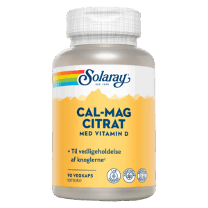 Solaray Cal-Mag Citrat med D-vitamin (90 kapsler)